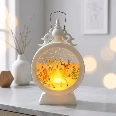Christmas Electronic Candle Lights Retro Wind Lights Decorations
