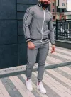 Lt.Grey White Zipper