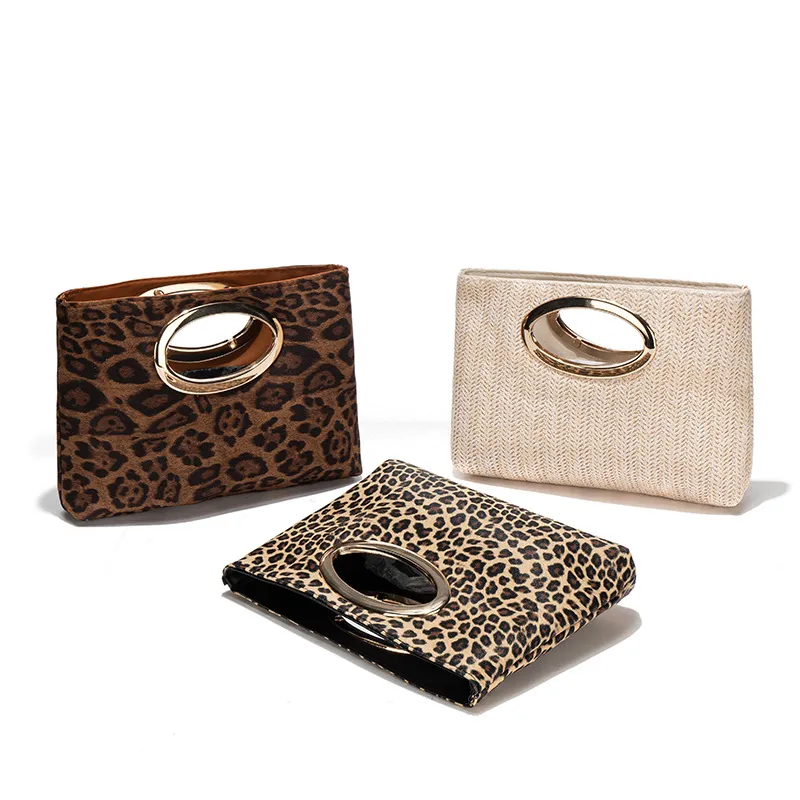 Women Fashion Leopard Small Square Handbag