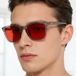 Men'S Fashion Square Anti-Blue Light Outdoor Sunglasses
