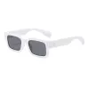 White Frame Gray Lenses