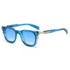 Transparent Blue Frame Gradual Blue Film