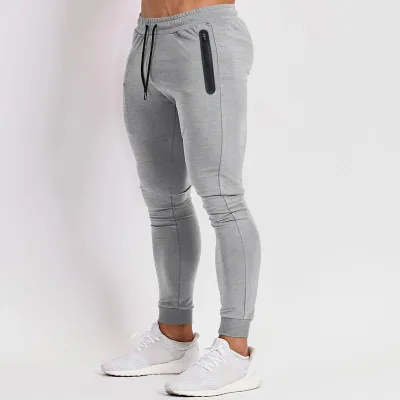 Men'S Fashion Casual Spring And Summer Solid Color Fitness Tight Pants