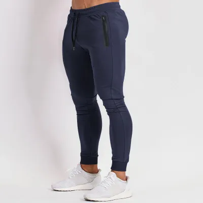 Men'S Fashion Casual Spring And Summer Solid Color Fitness Tight Pants