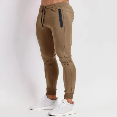 Men'S Fashion Casual Spring And Summer Solid Color Fitness Tight Pants