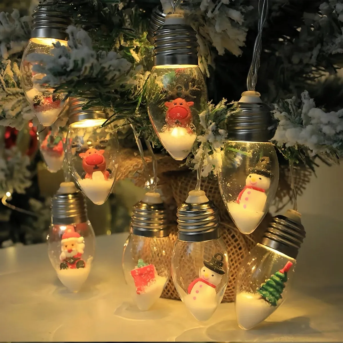 Christmas Snowball Light String Indoor Led Decorative Christmas Light