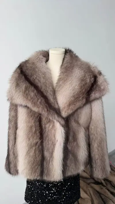 Autumn/Winter Women Fashion Faux Fur Eco-Friendly Warm Coat