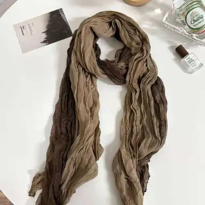Women Fashion Leopard Twist Rope Silk Scarf