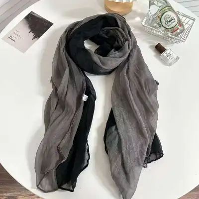 Women Fashion Leopard Twist Rope Silk Scarf