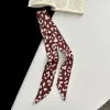 Wine-Red Base With Leopard Pattern