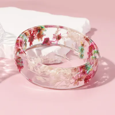 Women Fashion Epoxy Resin Printed Bracelet