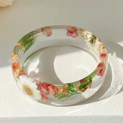 Women Fashion Epoxy Resin Printed Bracelet