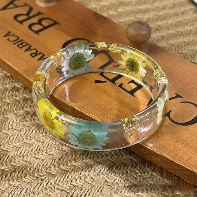 Women Fashion Epoxy Resin Printed Bracelet
