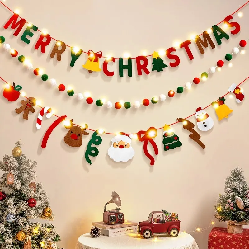 Christmas Pull-String Tree Pendants Lights Decorations