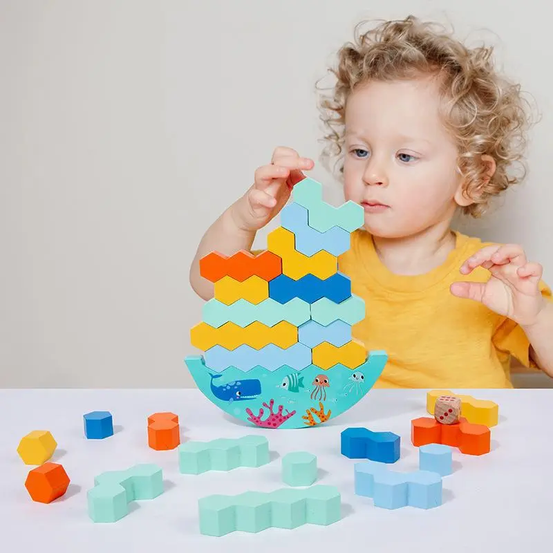 Cpc Wooden Balance Stacking High Concentration Training Hand-Eye Coordination Puzzle Education Toy