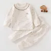 Peach Flower Language Cotton Suit