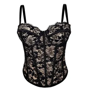 Women Sexy Lace Fishbone Corsets