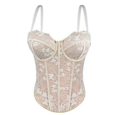 Women Sexy Lace Fishbone Corsets