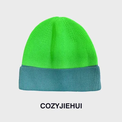 Winter Fashion Casual Colorblock Knitted Hat