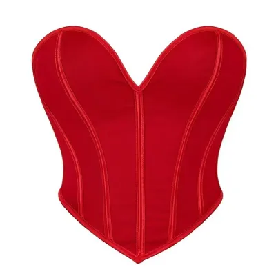 Women Fashion Black Matte Pattern Strapless Shaping Clothes Fishbone Corsets