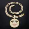 Gold Pendant 12 Round Chain 50Cm Simple Head