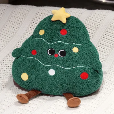 Christmas Tree Decoration Santa Claus Elk Rag Doll Plush Pillow