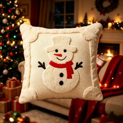 Christmas Creative Plush Living Room Sofa Bedroom Pillowcase