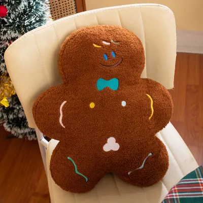Christmas Fashion Cute Gingerbread Man Doll Sofa Pillow Decoration