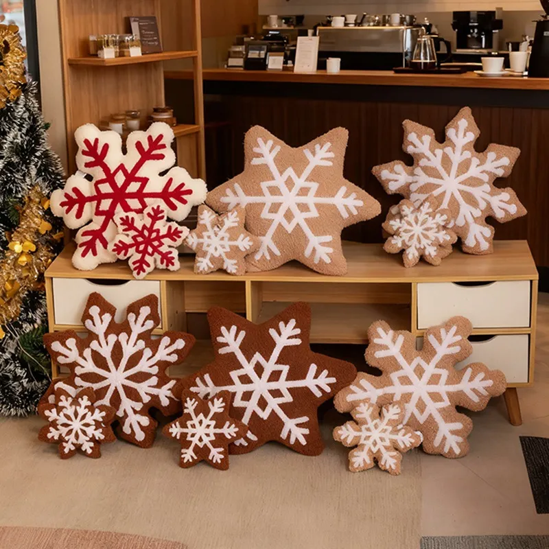 Christmas Snowflake Christmas Tree Decoration Living Room Sofa Pillow