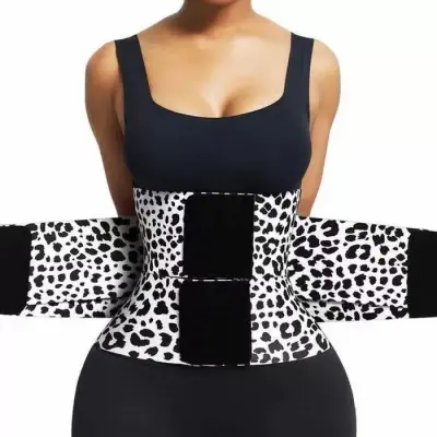 Women Fashion Leopard Print Shaped Three-Section Pressure Body-Shaping Shapewear