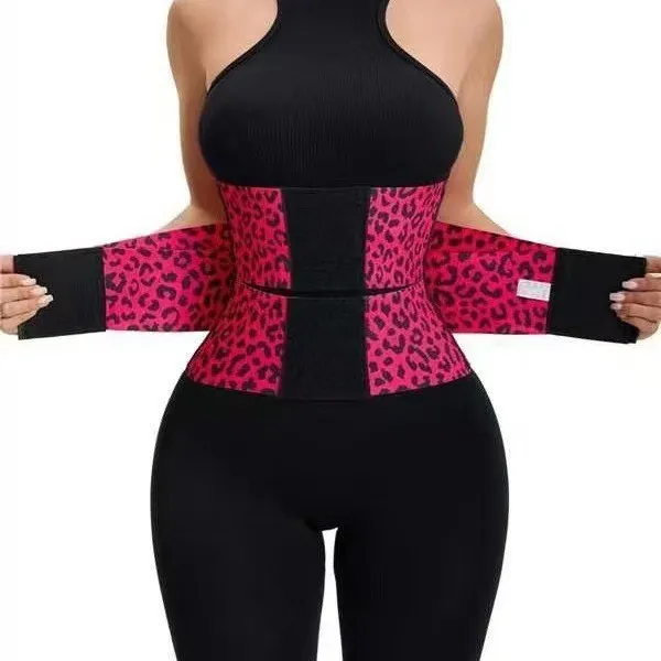Women Fashion Leopard Print Shaped Three-Section Pressure Body-Shaping Shapewear