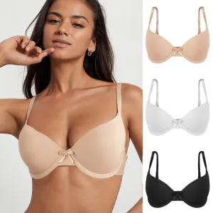 Women Fashion Sexy Solid Color Anti-Sagging Push-Up With Steel Ring Bra