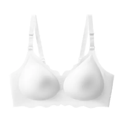 Women Fashion Sexy Solid Color Traceless Push-Up Anti-Sagging Non-Rimless Bra