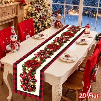 Christmas Printed Tablecloth Dining Table Decorative Table Mat