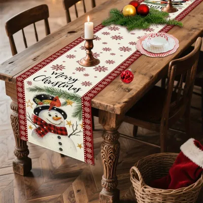 Christmas Printed Tablecloth Dining Table Decorative Table Mat