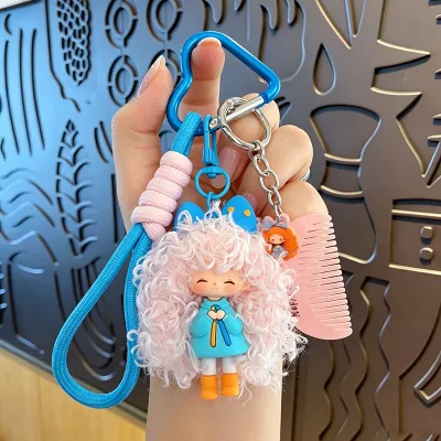 Fashion Cartoon Cool Couple Boys And Girls Keychain Pendant