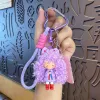 Milk Fu Doll Key Chain-Red Shoes Purple