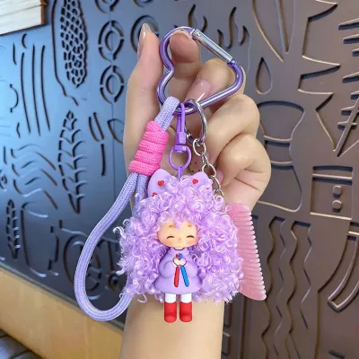 Fashion Cartoon Cool Couple Boys And Girls Keychain Pendant