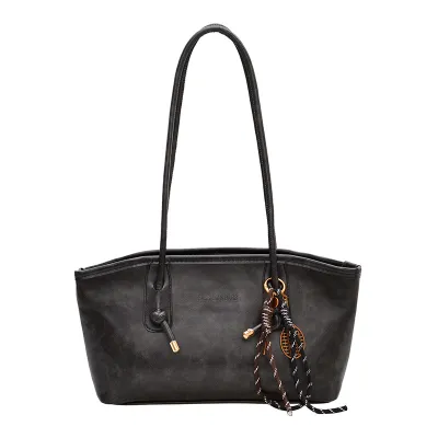 Women'S Casual Solid Color Large Capacity Shoulder Bag