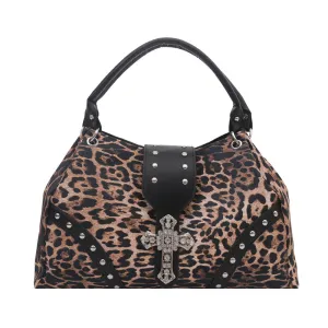 Women Fashion Casual Leopard Print Large Capacity Handbag