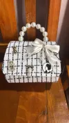 White Silk Bow