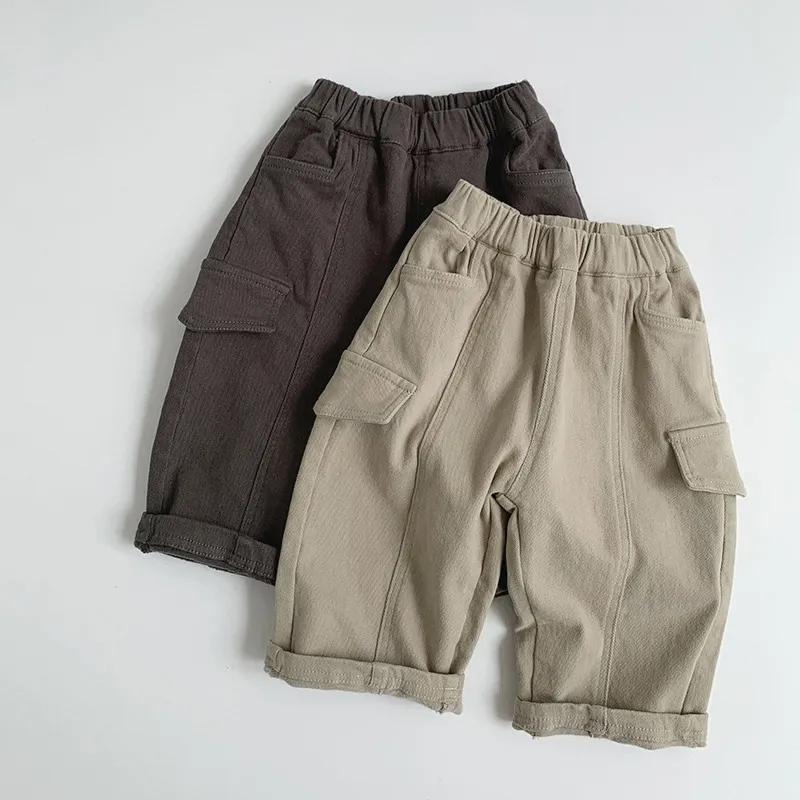 Kids Boys Fashion Casual Winter Fleece-Lined Pants