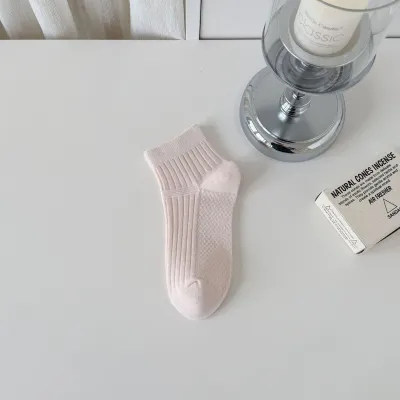 Women'S Fashion Summer Solid Color Breathable Thin Short Socks