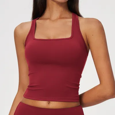 Women Fashion Solid Color Quick-Drying Fitness Sports Yoga Bra