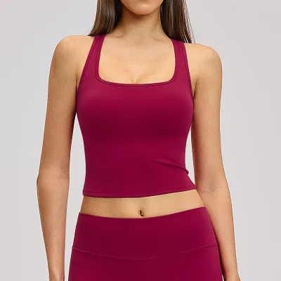 Women Fashion Solid Color Quick-Drying Fitness Sports Yoga Bra
