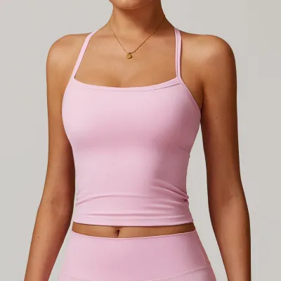 Women Fashion Sexy Solid Color Backless Quick-Drying Fitness Sports Yoga Bra