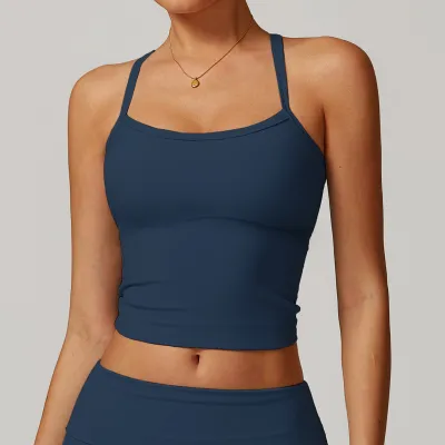 Women Fashion Sexy Solid Color Backless Quick-Drying Fitness Sports Yoga Bra