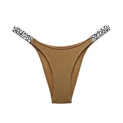 3 Pcs/Set Women Sexy Zebra Patchwork Comfortable T-back Briefs
