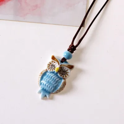 Creative Cute Cartoon Owl Pendant Necklace, Women's