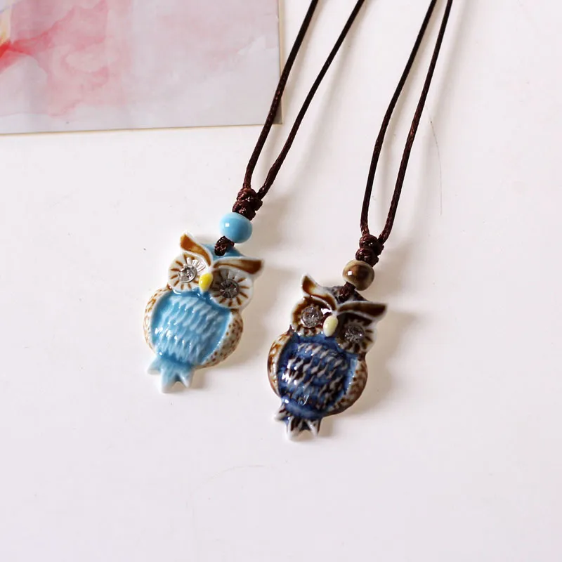 Creative Cute Cartoon Owl Pendant Necklace, Women's